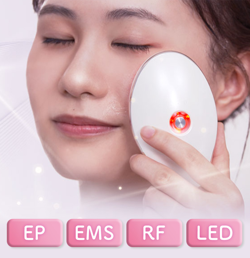 美顔器のボタンにFOCUS
		吹き出しに色々なモード記載